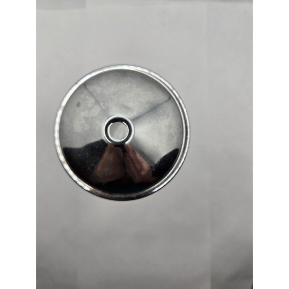 VTG Clear Glass Ribbed Sugar Dispenser Metal Cap 11B1321 Chicago USA Open Hole - Picture 5 of 8